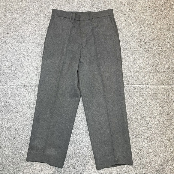 Vintage Levi's Action Slacks Pants Mens 32X25 Gray Dacron Polyester Straight 90s - Picture 1 of 11